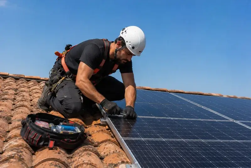 Maintenance et monitoring de panneaux solaires à Magland